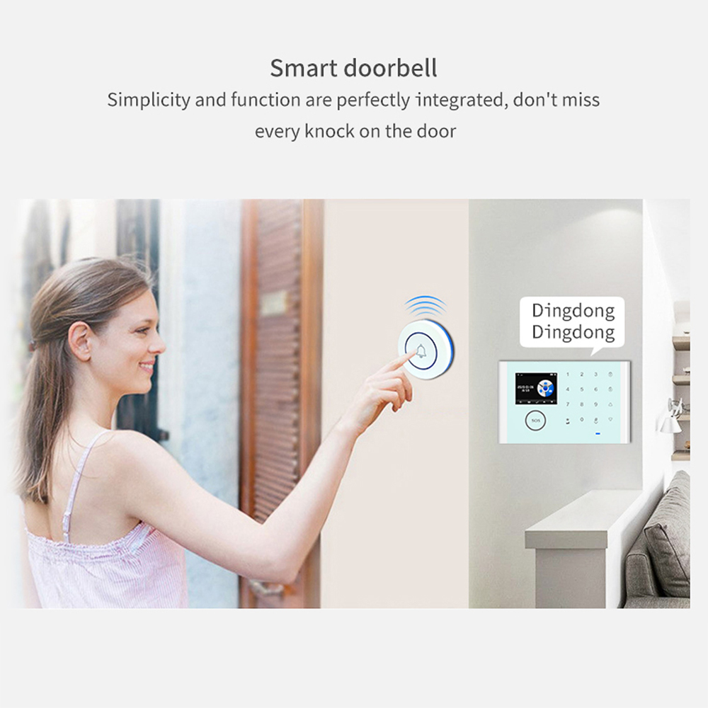 TUYA WiFi+GSM+GPRS 3 IN 1 Wireless Network 433MHz Smart Alarm System Home Security